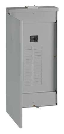 GE Load Center, TM241, THQL, 24 Spaces, 125A, 120/240V, Main Circuit Breaker, 1 Phase TM2412RCU