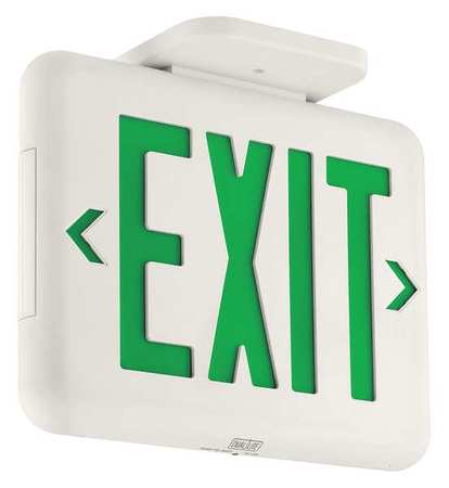 DUAL-LITE HUBBELL LIGHTING DUALLITE Thermo Exit Sign EVEUGW
