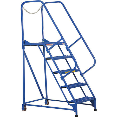 VESTIL 80 H Steel Maintenance Ladder - 5 Step Grip-Strut, 5 Steps LAD-MM-5-G