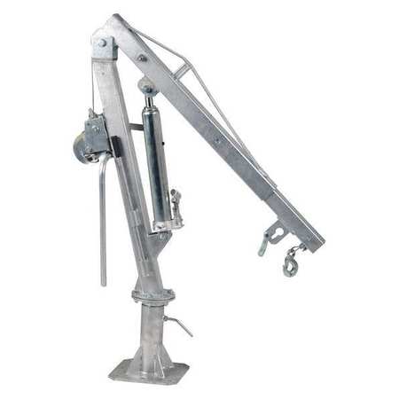 VESTIL Jib Crane, Base Mounted, 1,000 lb Capacity, Height Under Span: 8 ft WTJ-2-G