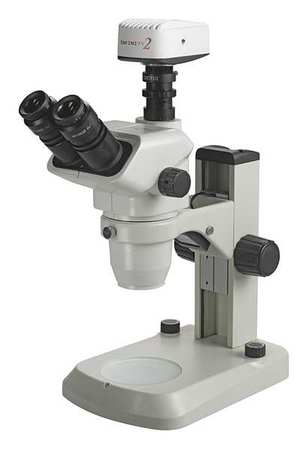 ACCU-SCOPE Microscope, 9-13/32in.Hx11-13/32in.W, 15lb 3076-LED-E