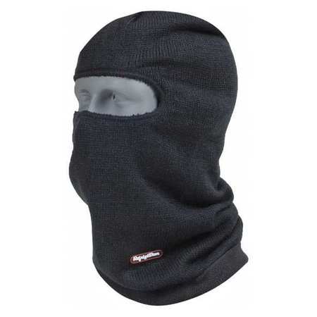 Refrigiwear Balaclava, Over-the-Head, Double Layer Acrylic, Covers Head/Neck/Face/Nose, Black, Universal Size 0055RBLKOSA