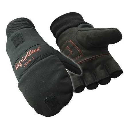 REFRIGIWEAR Cold Protection Mitt Gloves, Fiberfill/Double Foam/Tricot Lining, XL 0504RBLKXLG