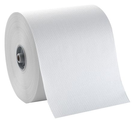 Tough Guy Tough Guy Hardwound Paper Towel, 1 Ply Ply, Continuous Roll Sheets, 800 ft., White, 6 PK 32XR96