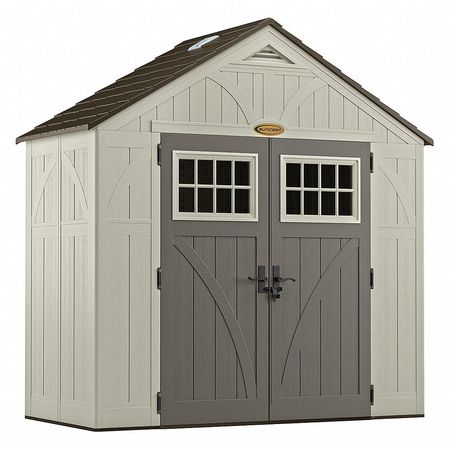 Suncast 206 cu ft Resin Storage Shed, Vanilla/Stoney/Slate BMS8400