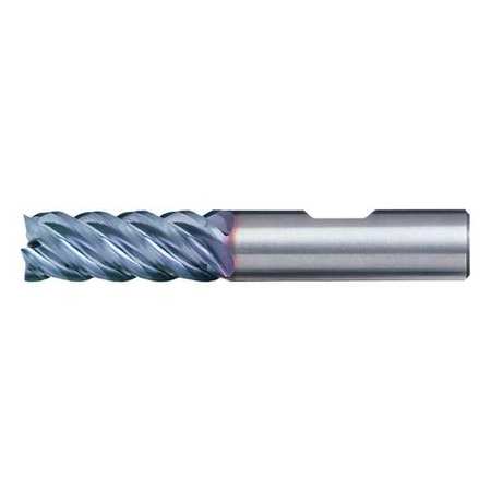 Cleveland 5-Flute Carbide HIgh-Perf Square Single EndMill for Steel CTD CEM-EMS-5 Bright 3/4x3/4x7/8x3 C60447