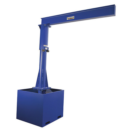 Vestil Portable Jib Crane - Fork Tube Base JIB-CB-100-8-10