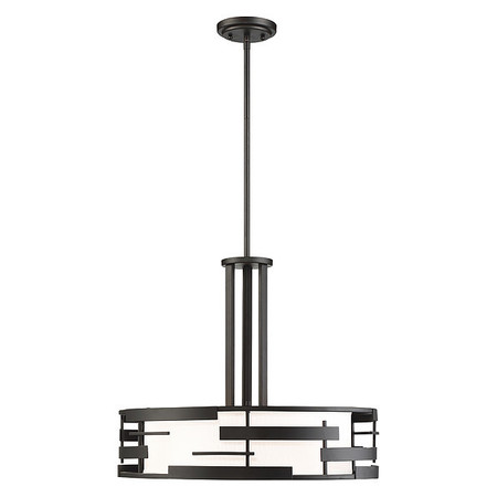 NUVO Fixture, Pendant, 3 Light, Height: 18-1/8" 60-6435