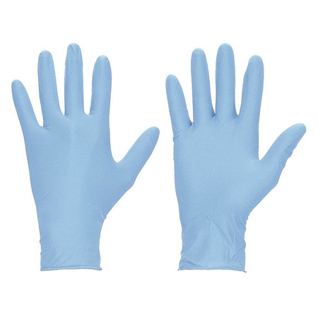 MCR SAFETY NitriShield, Durashield Disposable Gloves, 4 mil Palm, Nitrile, Powder-Free, 3XL, 100 PK, Blue 6001XXXL