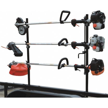 Buyers Products 3-Position Snap-In Lockable Trimmer Rack for Open Landscape Trailers LT10