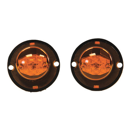 BUYERS PRODUCTS Hidden Strobe Kits, Bolt-On, 15 ft., Amber 8891216