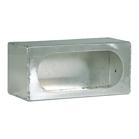 BUYERS PRODUCTS Single Oval Light Box Smooth Aluminum LB383ALSM