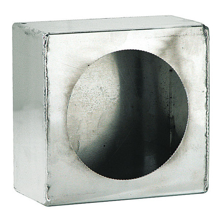 BUYERS PRODUCTS Single Round Light Box Stainless Steel LB663SST