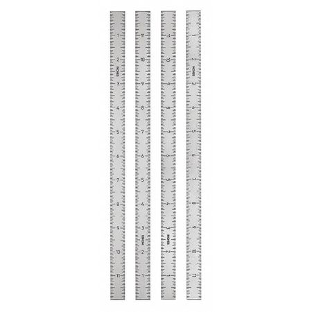 KIPP Ruler, Stainless Steel Self Adhesive. Horizontal, zero at left. 1000 mm long, 15 mm wide, 1 mm thick K0759.000210X1000.005