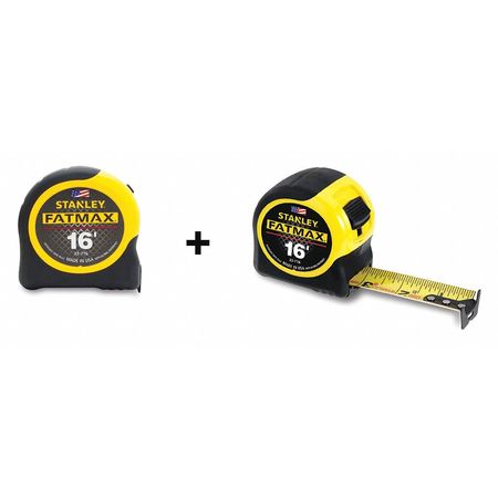 STANLEY 16 ft Tape Measure, 1 1/4 in Blade 70-455A