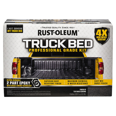 RUST-OLEUM Truck Bed Coating, Black, 128 oz 323529