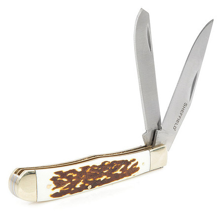 SHEFFIELD Knife, Folding, Trapper II, 3.15" 12204