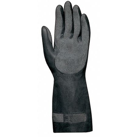 MAPA 12-1/2" Chemical Resistant Gloves, Natural Rubber Latex/Neoprene, 10, 1 PR NS-401