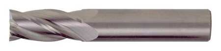 CLEVELAND 4-Flute Carbide Square Single End GP End Mill Cleveland CEM-SE-4 Bright 3/8x3/8x5/8x2 C61870