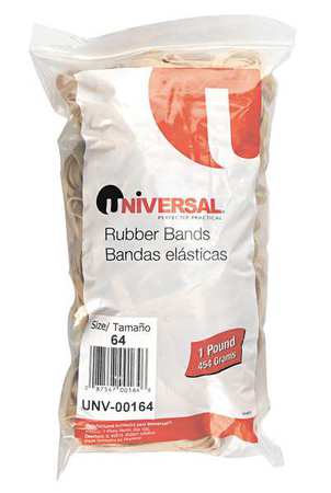 UNIVERSAL Rubber Band, 5 In., Size 105, Beige, PK55 UNV01105