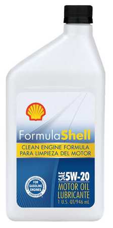 FORMULA SHELL Engine Oil, 5W-20, Conventional, 1 Qt. 550049471