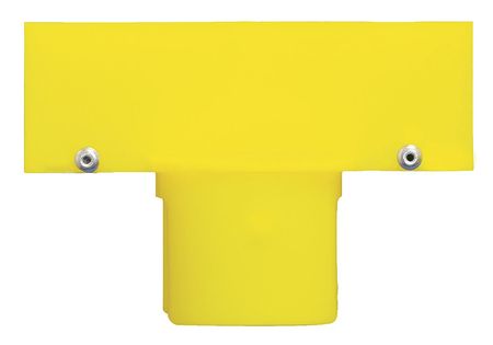 MR. CHAIN Sign Adapter, HDPE, Yellow, 2In, PK6 91902-6