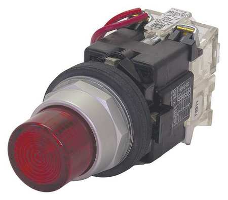 EATON Illuminated Push Button, 30mm, 1NO, Red HT8GBRAF7
