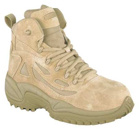 REEBOK Military Boots, 6in, 9-1/2M, Desert Tan, PR RB8694