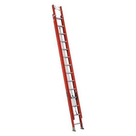 Louisville 28 ft Fiberglass Extension Ladder, 300 lb Load Capacity FE3228-E03