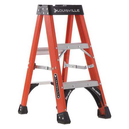 Louisville 3 ft. Fiberglass 375 lb. Stepladder, Type IAA FS1403HD