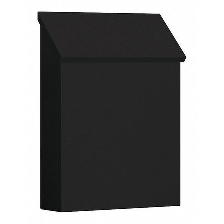 Salsbury Industries Traditional Mailbox, Black, Powder Coated, 1 Doors, Surface, Standard 4620BLK