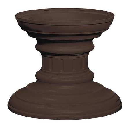 SALSBURY INDUSTRIES Cluster Box Unit Pedestal, Bronze, Powder Coated, In Ground, Decorative 3386BRZ