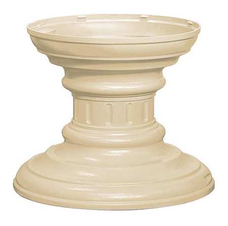 SALSBURY INDUSTRIES Cluster Box Unit Pedestal, Sandstone, Powder Coated, In Ground, Decorative 3386SAN