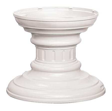 SALSBURY INDUSTRIES Cluster Box Unit Pedestal, White, Powder Coated, In Ground, Decorative 3386WHT