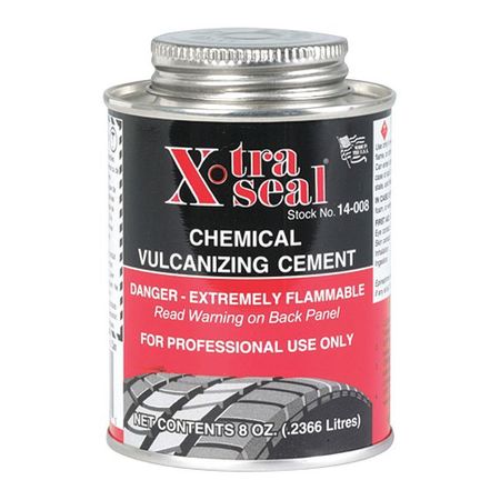 X-Tra Seal Tire Repair Cement, Liquid, 8 oz Can, Universal, Clear 14-008