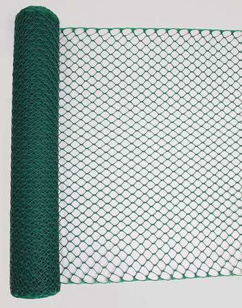 ZORO SELECT Safety Fence, 4 ft. H, 50 ft. L, Green 33L958