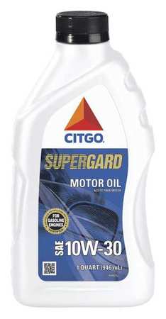 Citgo Engine Oil, 10W-30, Synthetic, 1 Qt. 620813001181