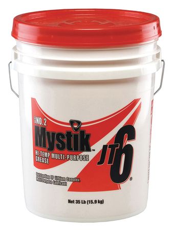 Mystik 35 lb. High Temperature Grease Pail Red 665005002044