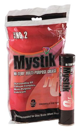Mystik 3 oz. High Temperature Grease Cartridge Red, 3 PK 665005002087