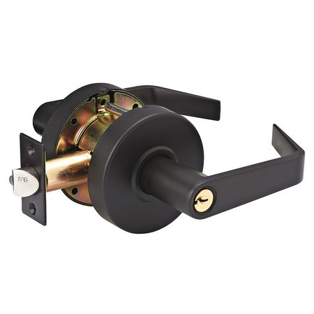 MASTER LOCK Lever Lockset, Mechanical, SLC Angled SLCHSR10B
