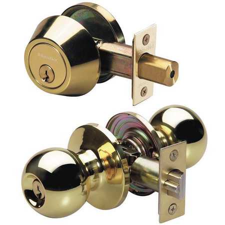 Master Lock Knob Lockset, Mechanical, Entrance, Grd. 3 BAC0603