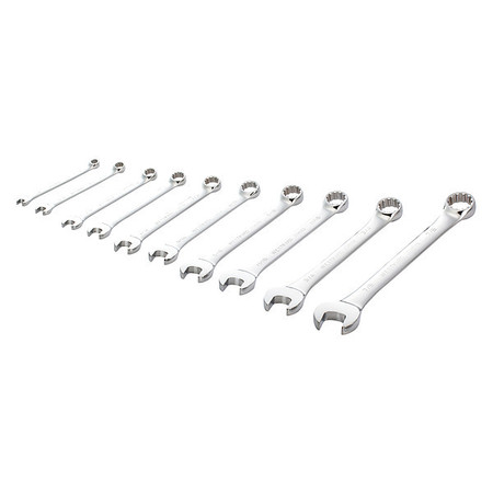 Westward Universal Wrench Set, SAE, 12 Pt, 10 Pc 33M573