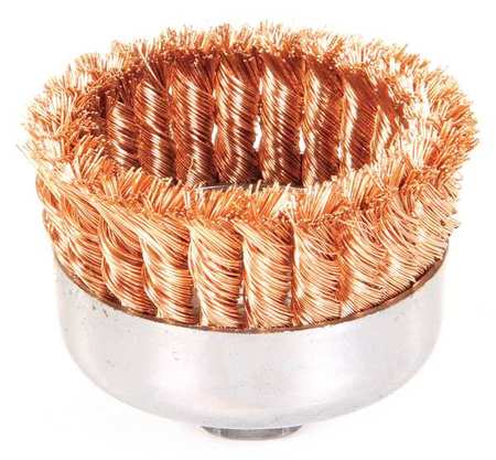 WEILER Knot Wire Cup Wire Brush, Threaded Arbor, 4" 93807