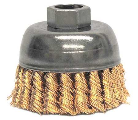 Weiler Single Row Knot Wire Cup Wire Brush, 2-3/4" 93810