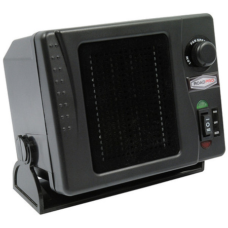 Roadpro Vehicle Heater/Fan, Direct Wired, 25 A Amps, 300 W Watts, 12 V DC RPSL-681