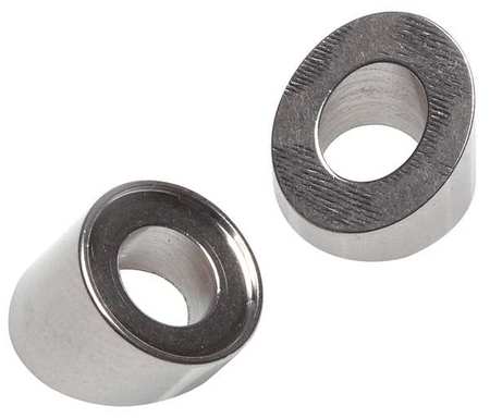 C. Sherman Johnson Spacer, 1/4 in, 5/16 in Screw Size, Plain Stainless Steel, 1/2 in Overall Lg, 0.313 in Inside Dia 60-614