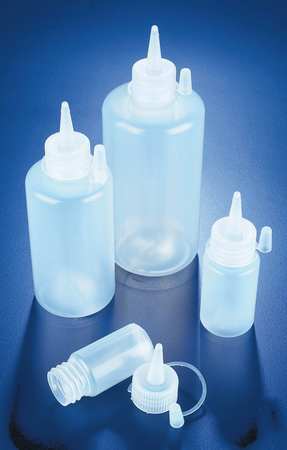 Zoro Select Dispensing Bottle, Round, LDPE, 60mL, PK10 524185-0060