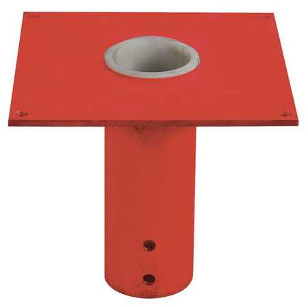 DAYTON Mounting Base, Flush Mount, 2000 lb., Red 33N390