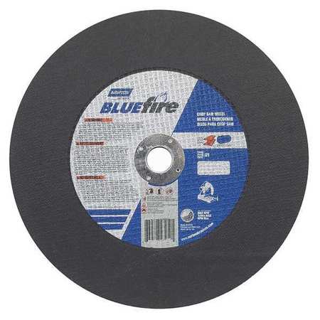 NORTON ABRASIVES CutOff Wheel, Blue Fire, 20"x5/32"x1" 66252843258