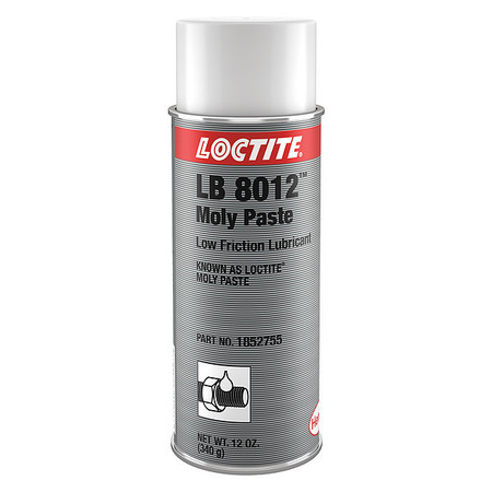 LOCTITE Anti-Seize, 12 oz, Moly, Spray Can, Black LB 8012(TM) MOLY PASTE 1852755